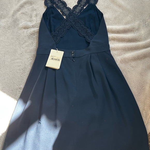 NWT SEZANE Ombeline dress, sz 38, french navy. Very elegant, very french! - Picture 4 of 8